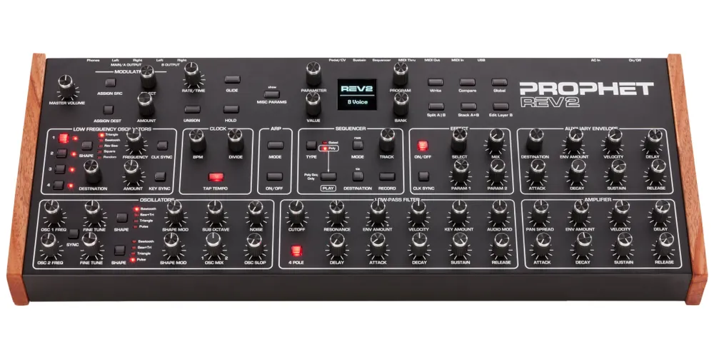 Expédié Aujourd'hui Sequential Prophet Rev2 Desktop 8-Voice Polyphonic Analog Synthesizer Module