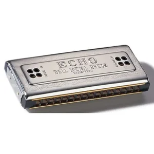 HOHNER ECHO DOUBLE DROIT HARMONICA 32 TROUS C/G Commander Maintenant
