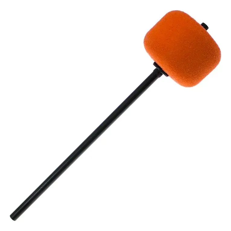 Solde DANMAR 206CKOR Batte Grosse Caisse Feutre Orange - Tige Noire