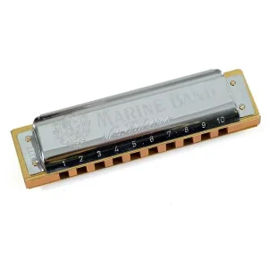 HOHNER MARINE BAND HARMONICA 10 TROUS E Offre Spéciale
