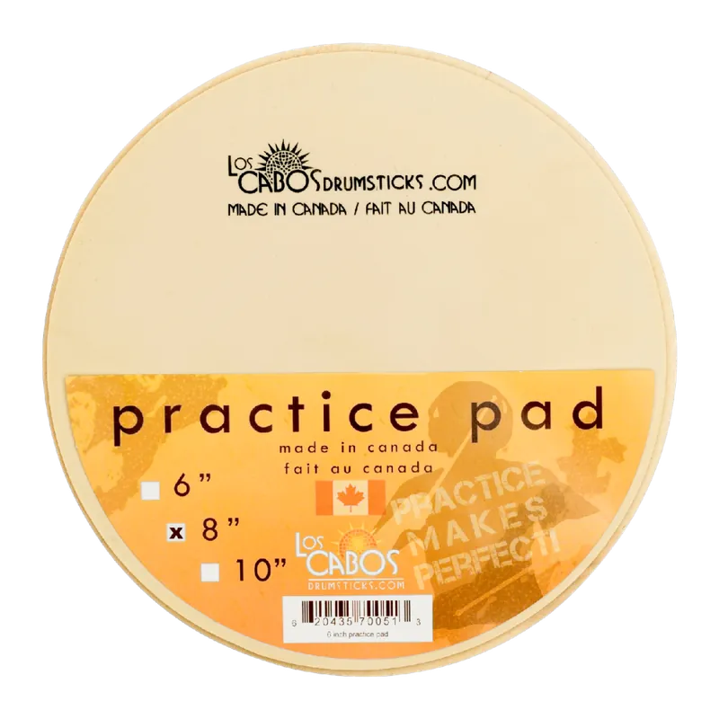 Authentique Los Cabos Drumsticks Practice Pad - 8‘‘