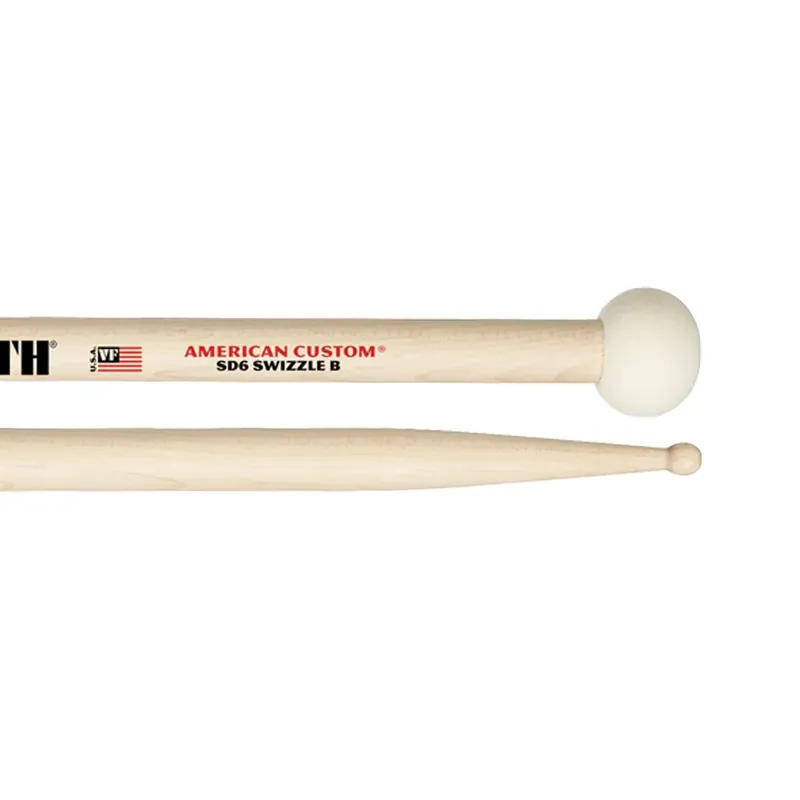Nouvelle Collection VIC FIRTH SD6 Baguettes/Mailloches American Custom Swizzle Maple