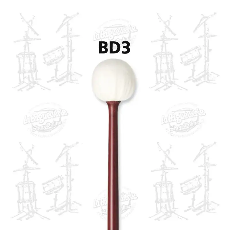 Offre Limitée VIC FIRTH BD3 Mailloche Grosse Caisse Soundpower Staccato