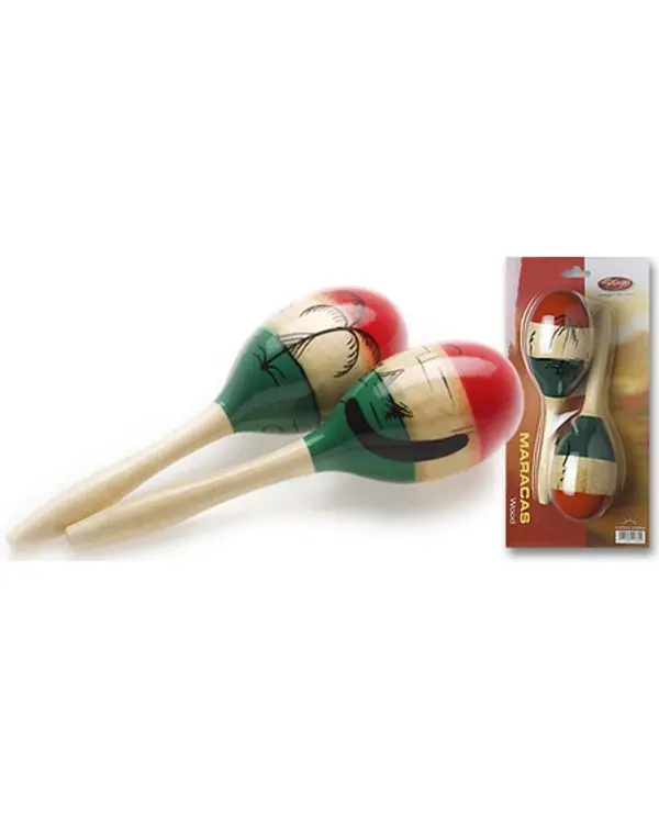 STAGG MRW-26M MARACAS OVALE STYLE MEXICAIN 26CM Dernière Chance