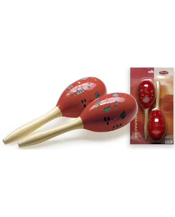 Dernière Chance STAGG MRW-29 MARACAS OVALE ROUGE 29CM
