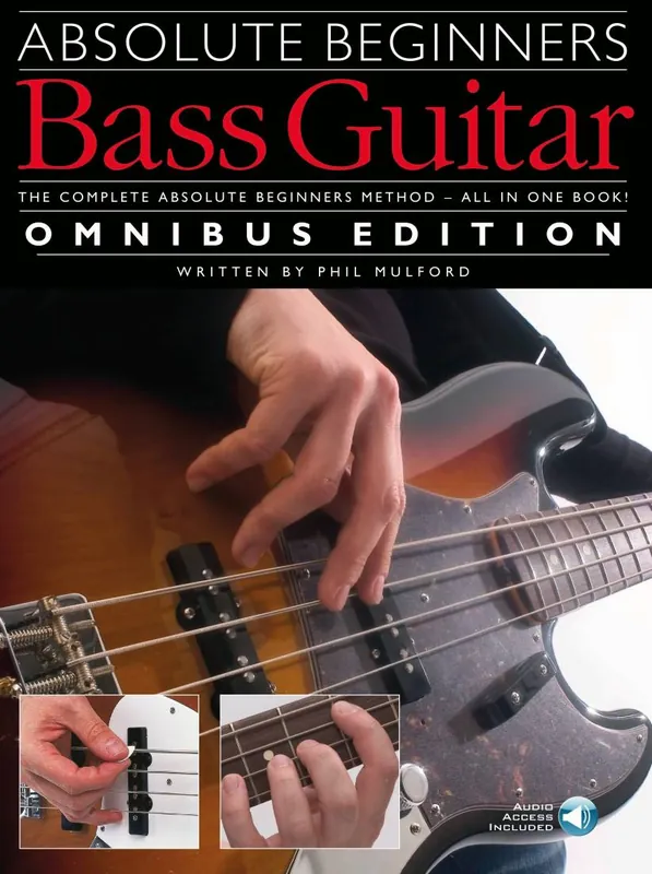 Wise Music Group Absolute Beginners Bass Guitar, Omnibus Edition - Bass Guitar - Book/Audio Online Prix Choc