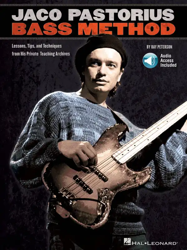 Hal Leonard Jaco Pastorius Bass Method - Peterson - Book/Audio Online Authentique