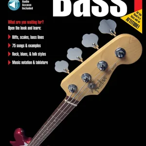 Hal Leonard FastTrack Bass Method, Book 1 - Neely/Schroedl - Bass Guitar TAB - Book/Audio Online Meilleur Prix