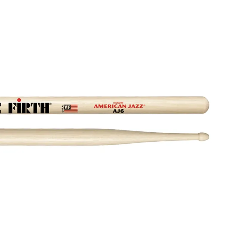Quantité Limitée VIC FIRTH AJ6 Baguettes American Jazz Hickory