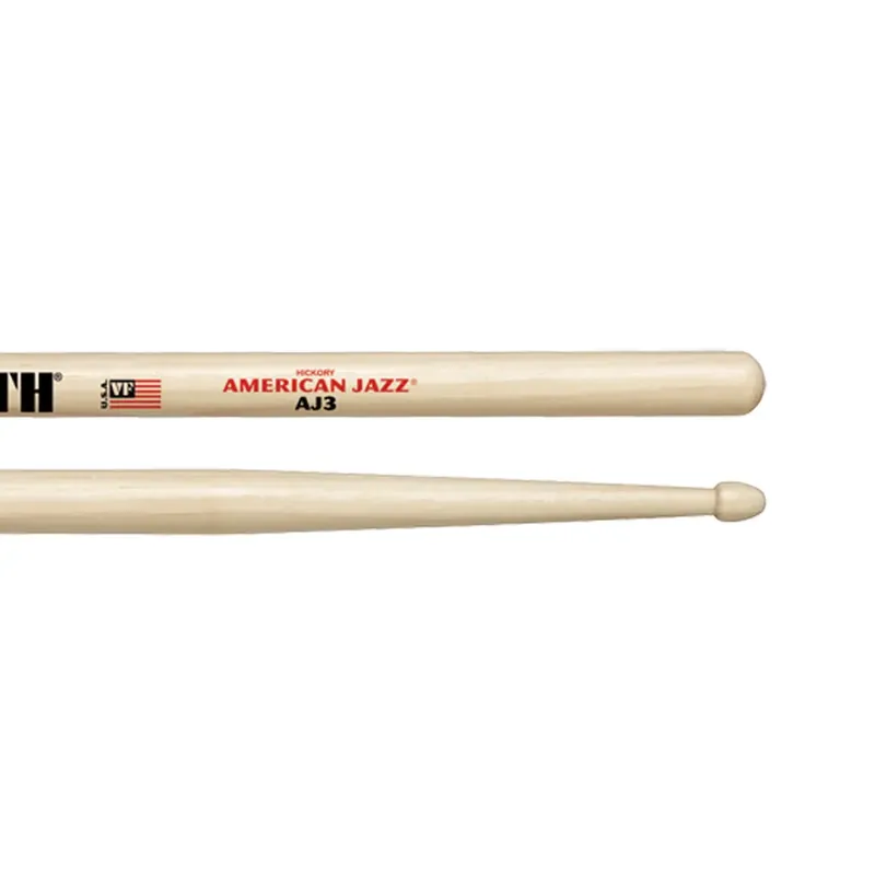 Promotion Saisonnière VIC FIRTH AJ3 Baguettes American Jazz Hickory