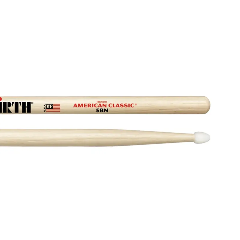 Dernier Modèle VIC FIRTH Baguettes 5B American Classic Hickory Nylon