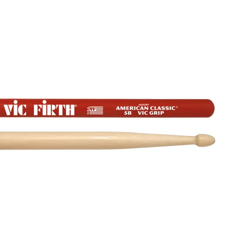 VIC FIRTH Baguettes 5B American Classic Hickory Grip Commander Maintenant
