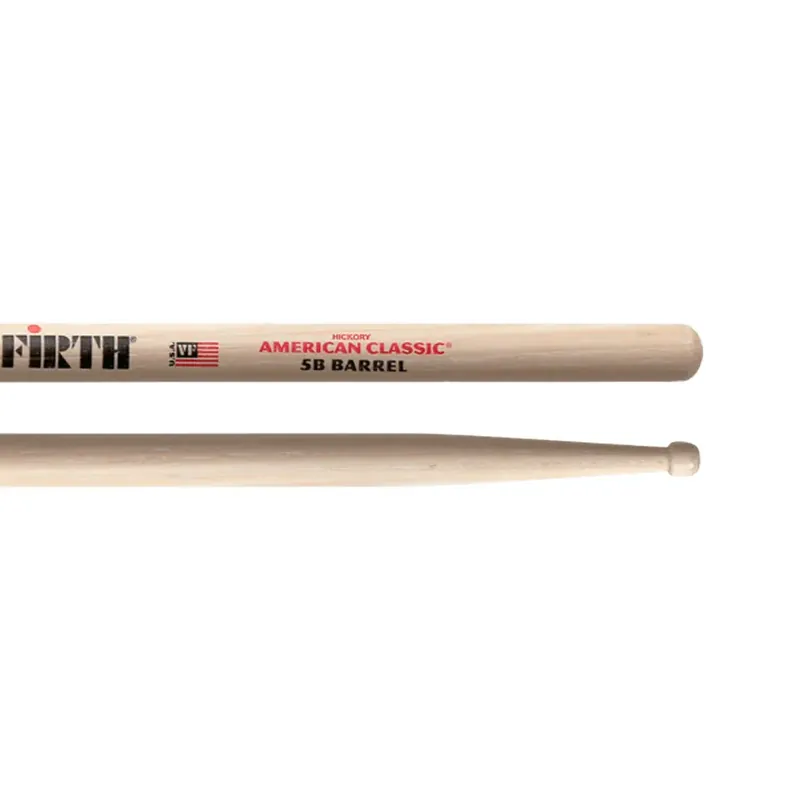 Vente Directe VIC FIRTH Baguettes 5B American Classic Hickory Barrel