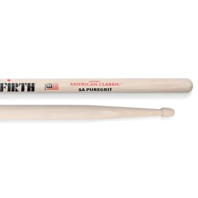 VIC FIRTH Baguettes 5A American Classic Hickory Pure Grit Solde