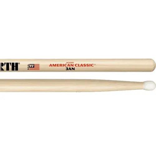 Produit De Marque VIC FIRTH Baguettes 3A American Classic Hickory Nylon