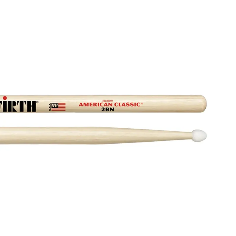 VIC FIRTH Baguettes 2B American Classic Hickory Nylon Offre Limitée