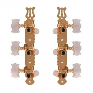 EZ1779G MECANIQUES PLATINE DORÉE LYRE BOUTONS NACRÉS Meilleure Vente