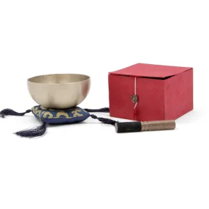 Bol Tibetain Afroton Set Complet Argent 8 Cm Top Vente