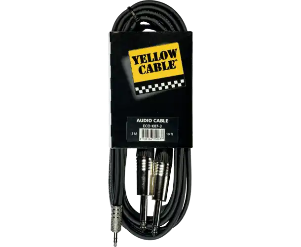 Meilleur Prix K07M-3 CORDON JACK MALE STEREO 3.5/ 2X JACK MALE MONO 3M