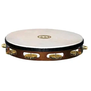 Acheter Direct MEINL TAH1B-AB AVEC PEAU TAMBOURIN BOIS BRUN - 1 RANGEE LAITON