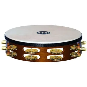 MEINL TAH2B-AB AVEC PEAU TAMBOURIN BOIS BRUN - 2 RANGEES LAITON Prix Réduit
