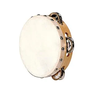 Produit De Marque FUZEAU TAMBOURIN 15 CM PEAU NATURELLE + CYMBALETTES REF.593