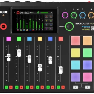 RODE RODECaster Pro II Integrated Audio Production Studio - Black Vente Flash