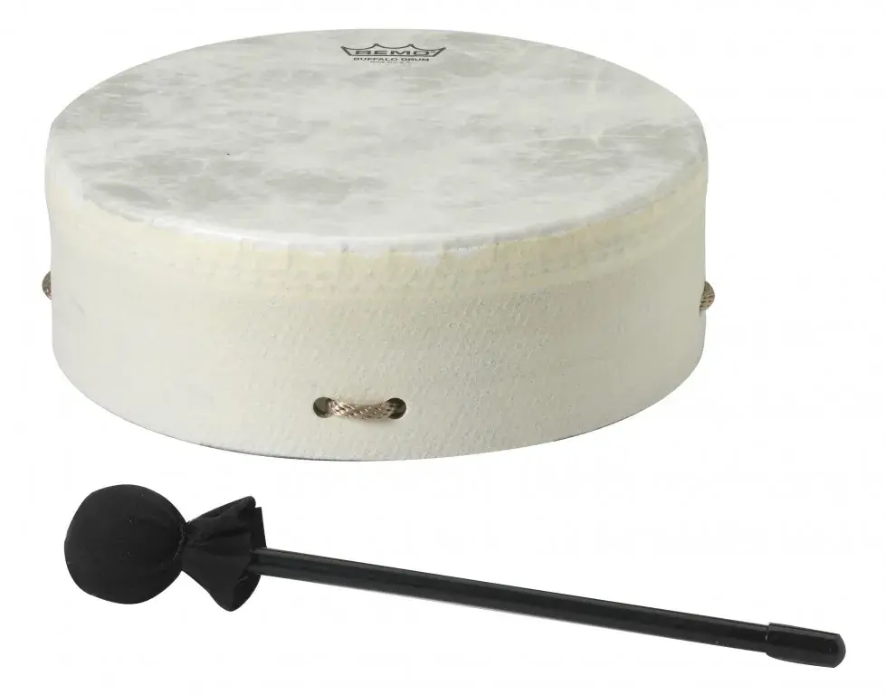 Buffalo Drum Remo 10 X 3.5" Fiberskyn + Batte Meilleur Prix