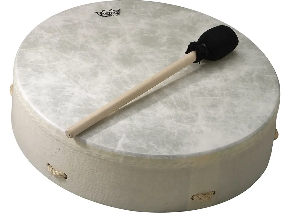 Buffalo Drum Remo 14 X 3.5" Fiberskyn + Batte Haute Qualité
