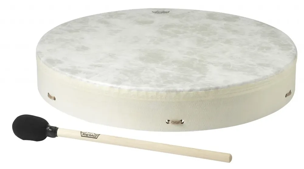 Authentique Buffalo Drum Remo 22 X 3.5" Fiberskyn + Batte