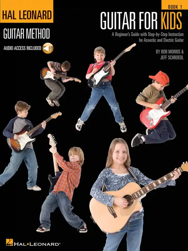 Hal Leonard Guitar for Kids, Book 1 - Morris/Schroedl - Book/Audio Online Offre Du Jour
