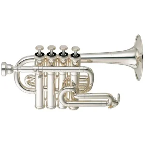 Nouvel Arrivage YAMAHA YTR 6810S TROMPETTE PICCOLO argentée avec étui et embouchure