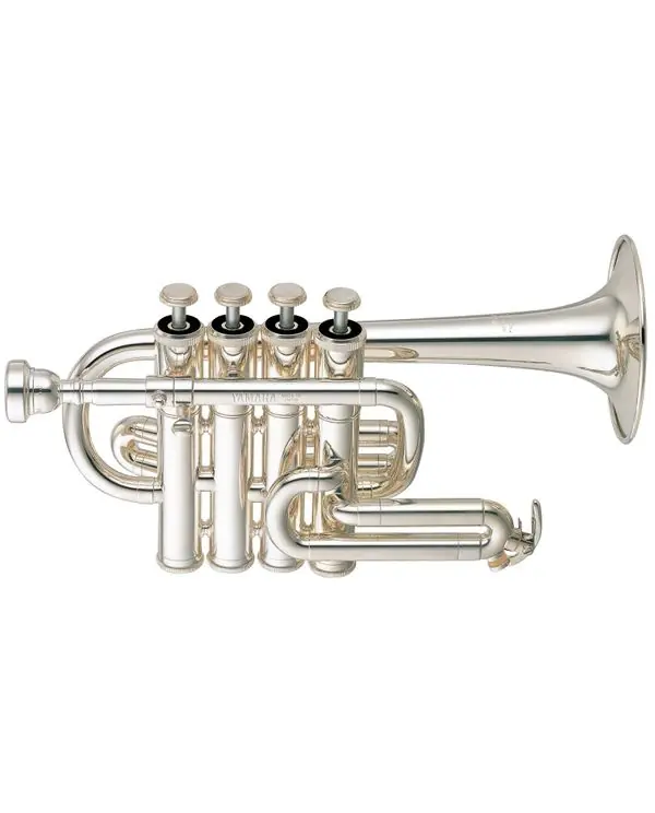 Nouvel Arrivage YAMAHA YTR 6810S TROMPETTE PICCOLO argentée avec étui et embouchure