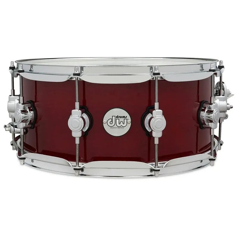 DW Design Caisse Claire 14"x 6" Cherry Stain Quantité Limitée