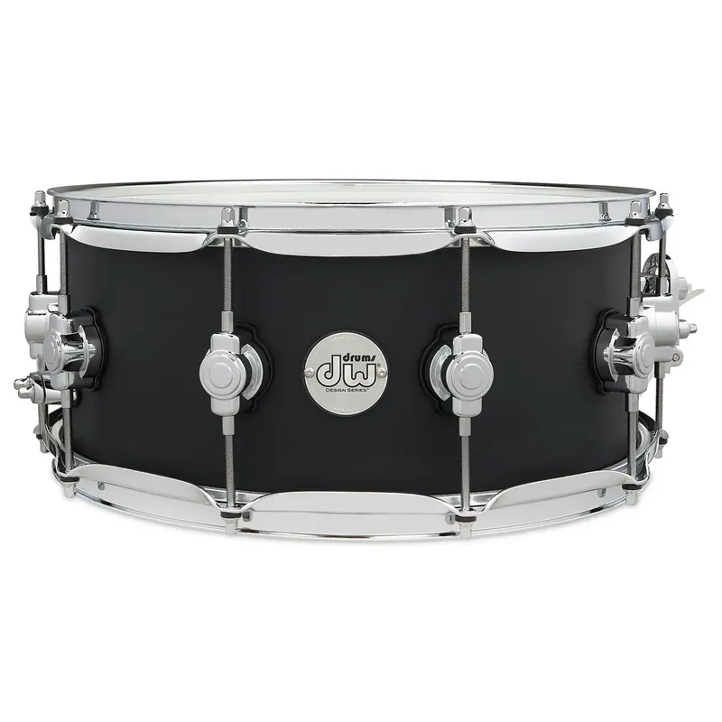 DW Design Caisse Claire 14"x 6.5" Black Satin Authentique