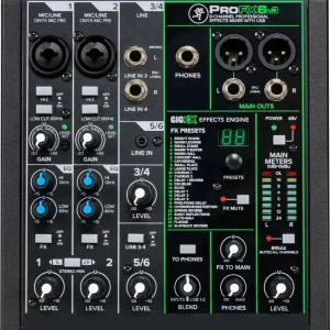 Mackie ProFX6v3 6-Channel Professional Effects Mixer with USB Jusqu'à Épuisement Des Stocks