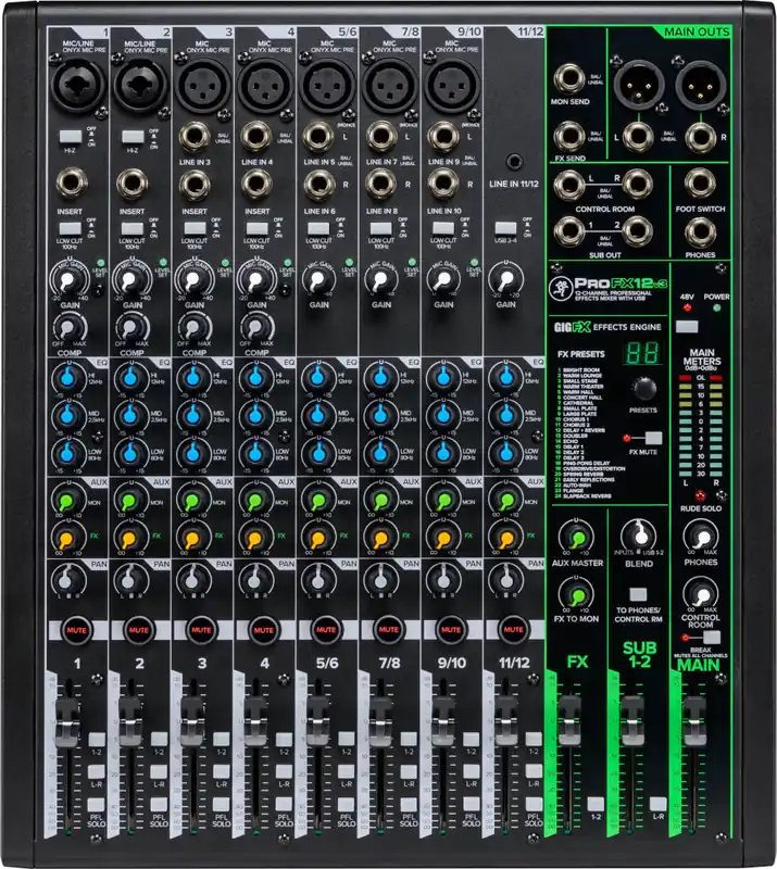 Mackie ProFX12v3 12-Channel Professional Effects Mixer with USB Must-Have