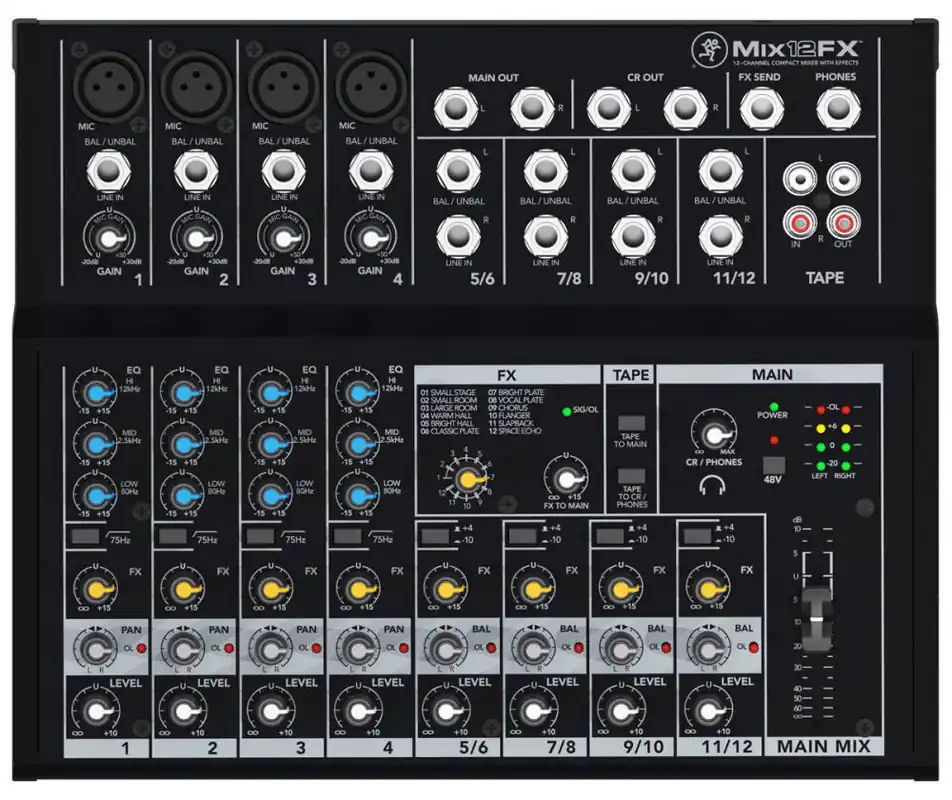 Mackie 12 Channel Compact Mixer with Effects Affaire À Saisir
