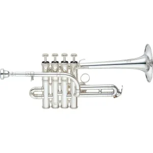 Affaire À Saisir YAMAHA YTR 9835 TROMPETTE PICCOLO ARGENTEE pavillon cuivre jaune