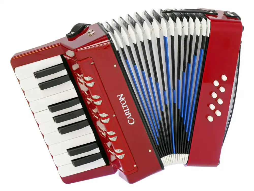 Carlton Children‘s Chromatic Piano Accordion - Red Soldes