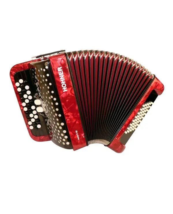 HOHNER NOVA II 40 BASSES ROUGE ACCORDEON CHROMATIQUE BOUTON + HOUSSE Haute Qualité
