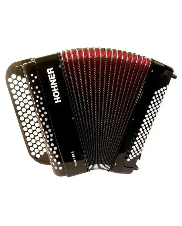 Prix Bas HOHNER NOVA II 80 BASSES NOIR ACCORDEON CHROMATIQUE BOUTON + HOUSSE