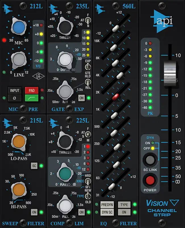 Universal Audio API Vision Channel Strip - Download Jusqu'à Épuisement Des Stocks