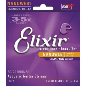 Promotion Saisonnière CORDES ACOUSTIQUES NANOWEB CL 11-52