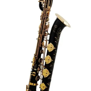 SELMER SERIE II JUBILEE SAXOPHONE BARYTON LAQUE NOIR GRAVE étui/bec Retour Gratuit