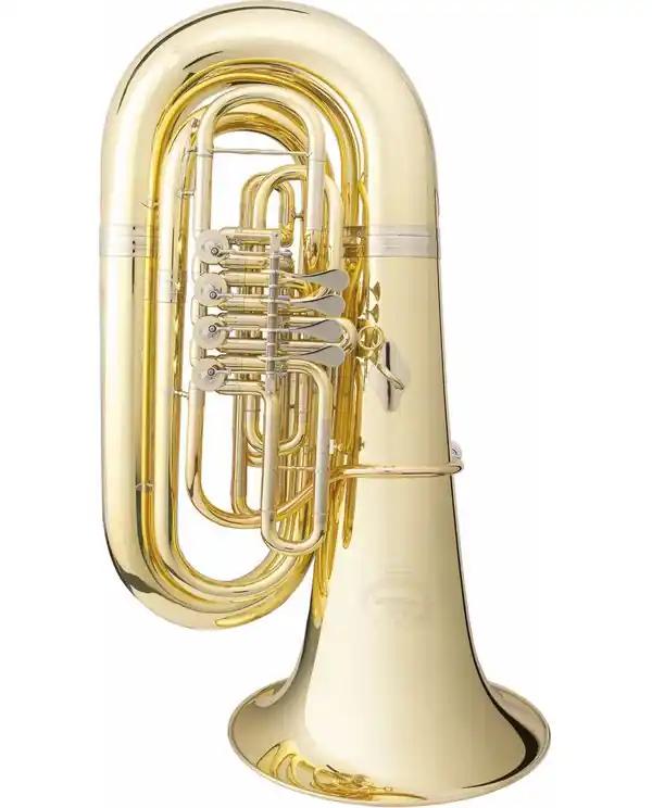 B&S GR51-L TUBA SIB 4 PALETTES VERNI avec housse Haute Qualité