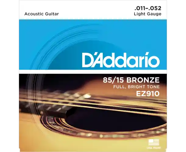Jusqu'à Épuisement Des Stocks EZ910 CORDES GUITARE ACOUSTIQUE LIGHT 11-52