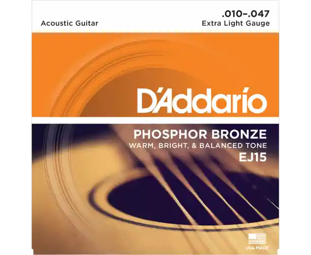 Certifié EJ15 CORDES GUITARE ACOUSTIQUE EXTRA LIGHT 10-47