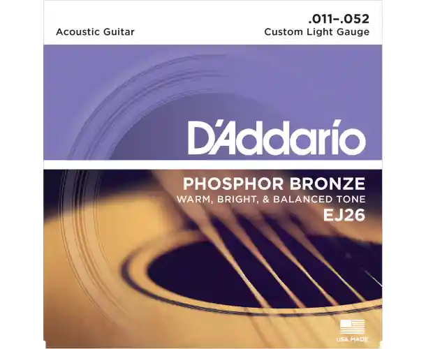 Bon Marché EJ26 CORDES GUITARE ACOUSTIQUE LIGHT 11-52