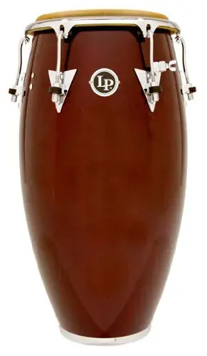 LATIN PERCUSSION LP559XDW Conga Classic 11 3/4" Dark Wood Chrome Produit De Marque